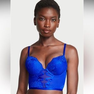 Brand New with Tags Bombshell Strappy Fishnet Lace Push-Up Corset Top